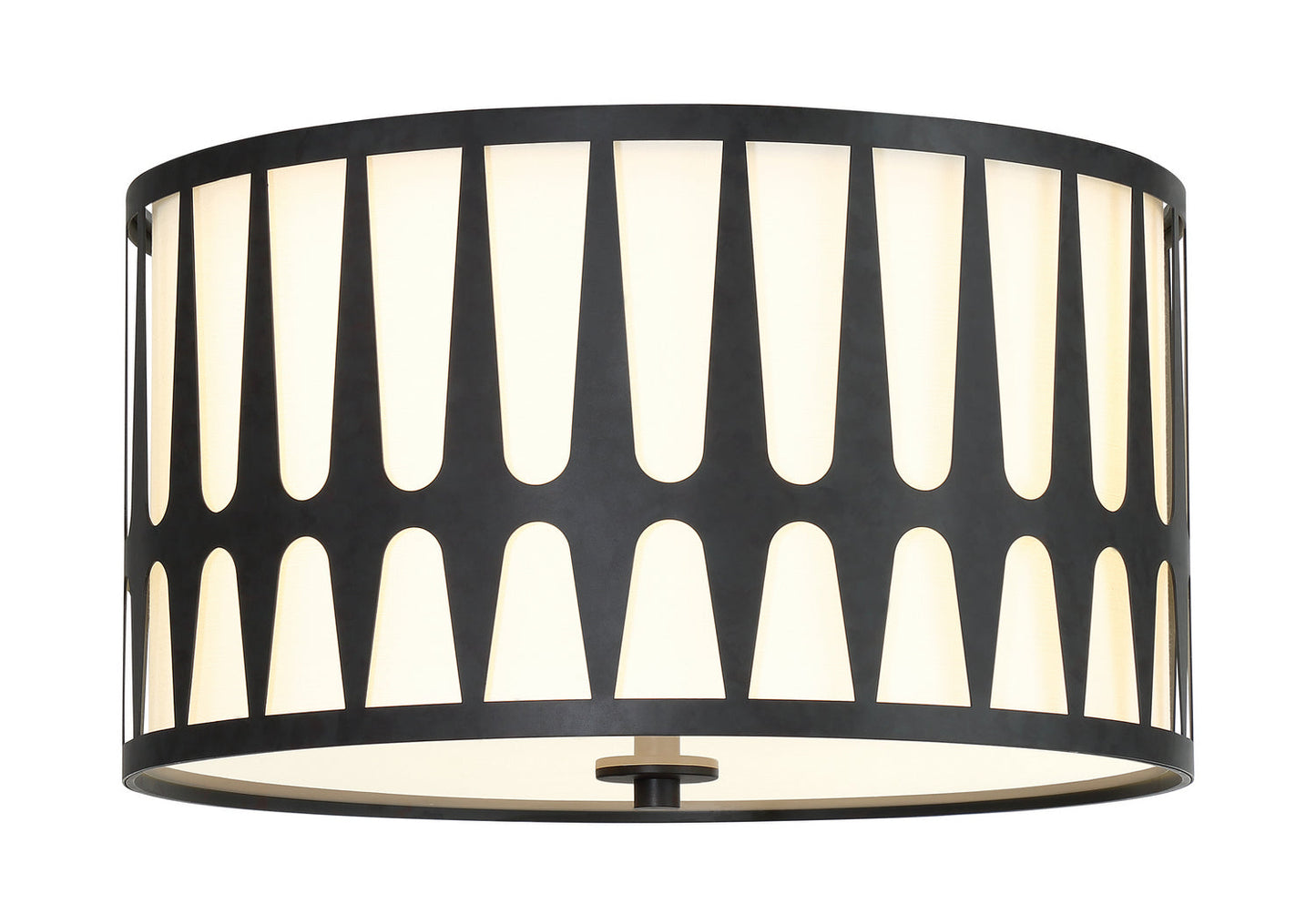  Royston 3-Light Ceiling Mount In Black