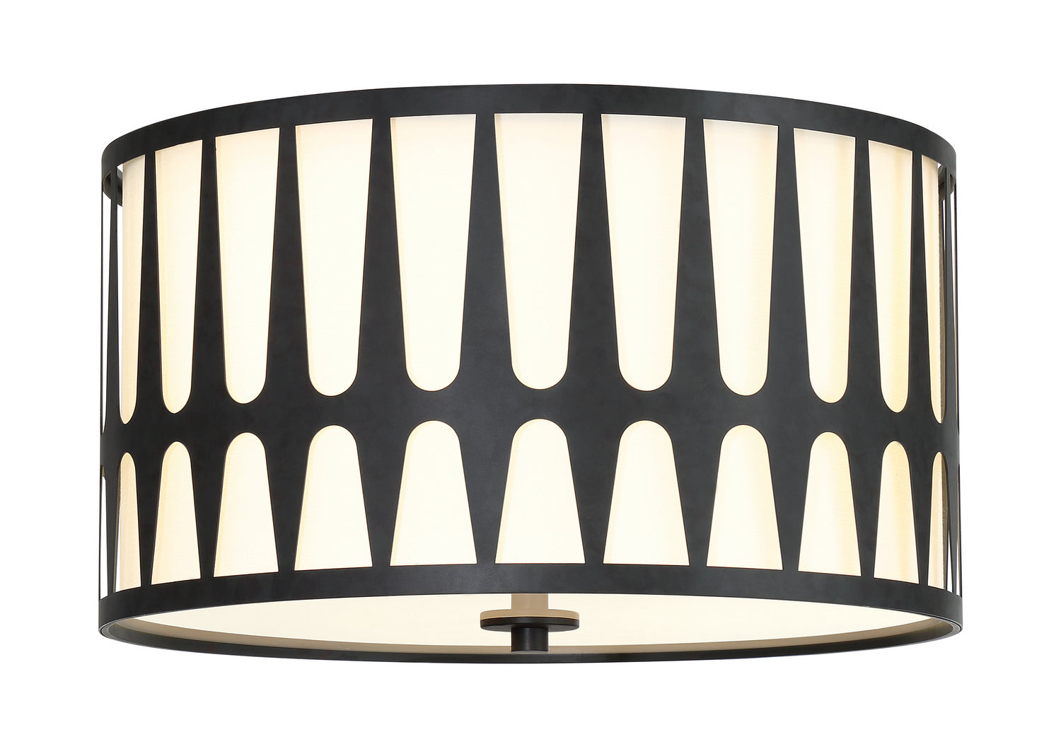  Royston 3-Light Ceiling Mount In Black