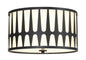  Royston 3-Light Ceiling Mount In Black