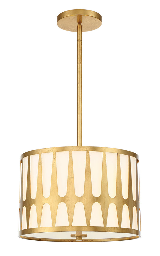 Royston 3-Light Pendant In Antique Gold