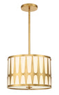  Royston 3-Light Pendant In Antique Gold