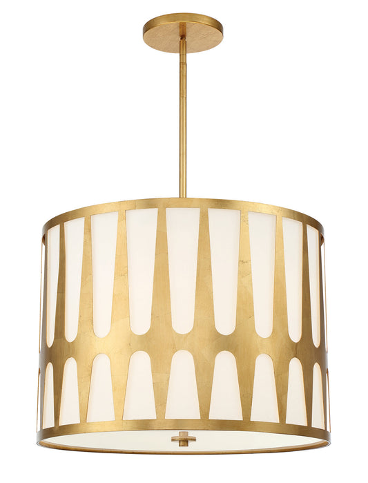  Royston 5-Light Pendant In Antique Gold