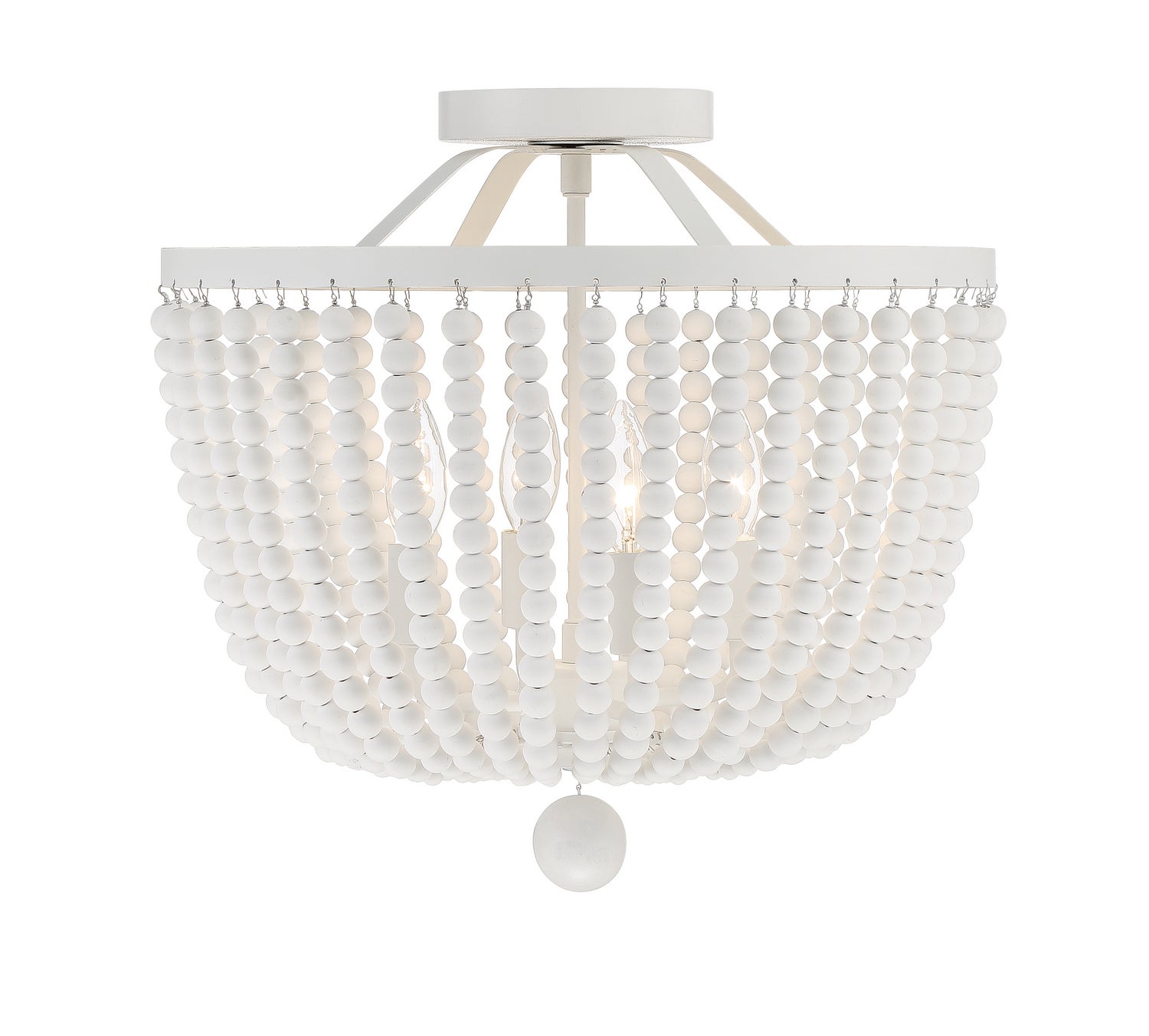  Rylee 4-Light Ceiling Mount In Matte White