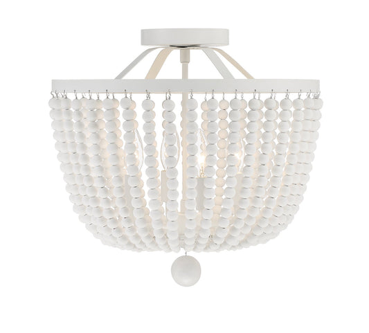  Rylee 4-Light Ceiling Mount In Matte White