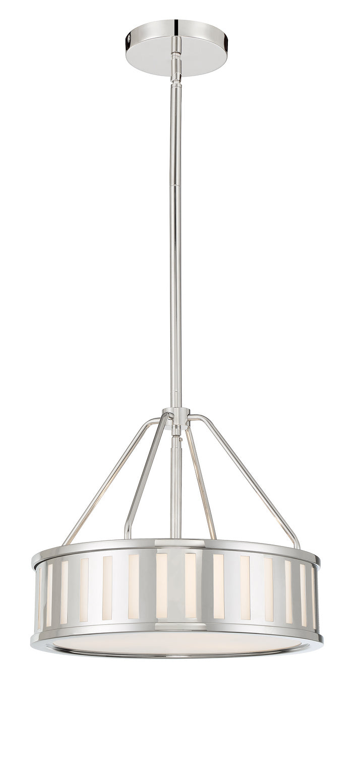  Kendal 3-Light Pendant In Polished Nickel