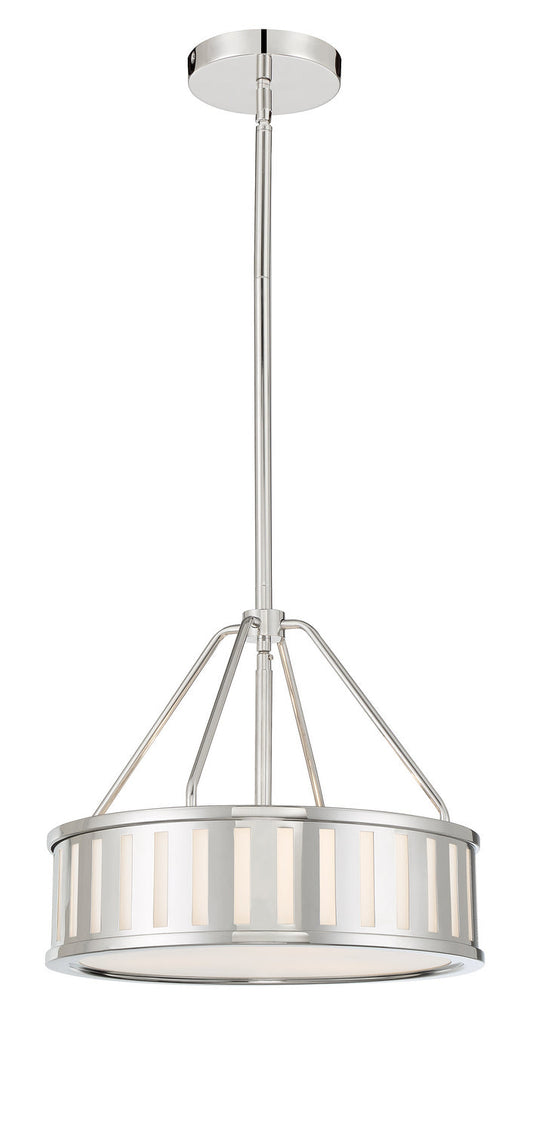  Kendal 3-Light Pendant In Polished Nickel
