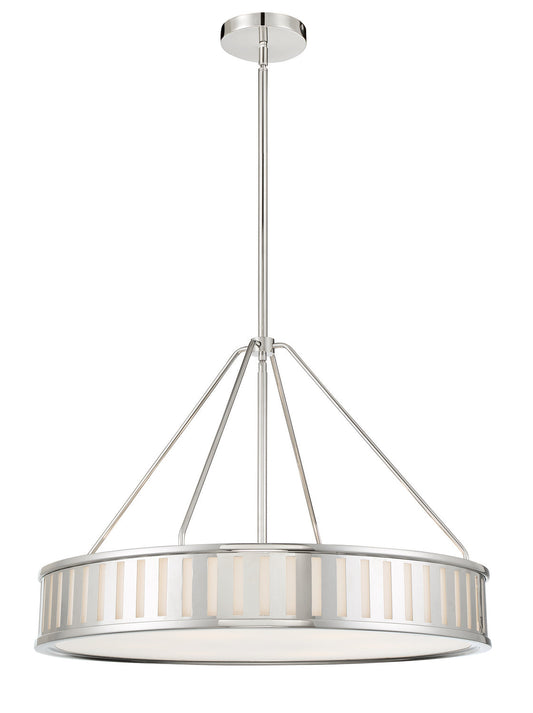  Kendal 6-Light Pendant In Polished Nickel