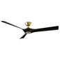  Torque 58" Ceiling Fan In Soft Brass & Matte Black