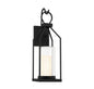  Hamilton One Light Outdoor Wall Lantern In Matte Black