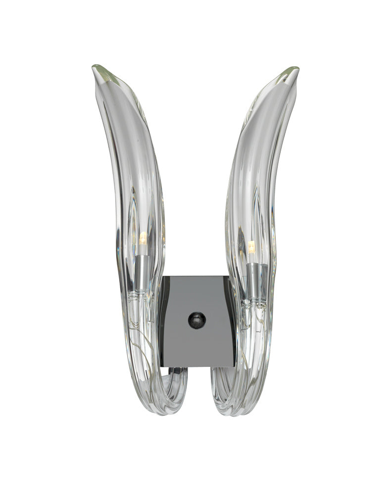  Cisne Two Light Wall Sconce In Polished Nickel