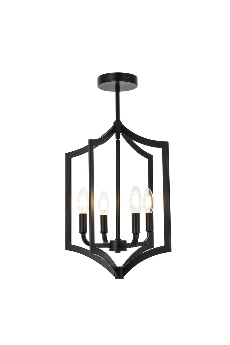  Kiera 4-Light Pendant In Black