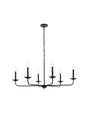 Cohen 6-Light Pendant In Black