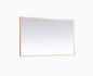  Pier LED Mirror In Brass