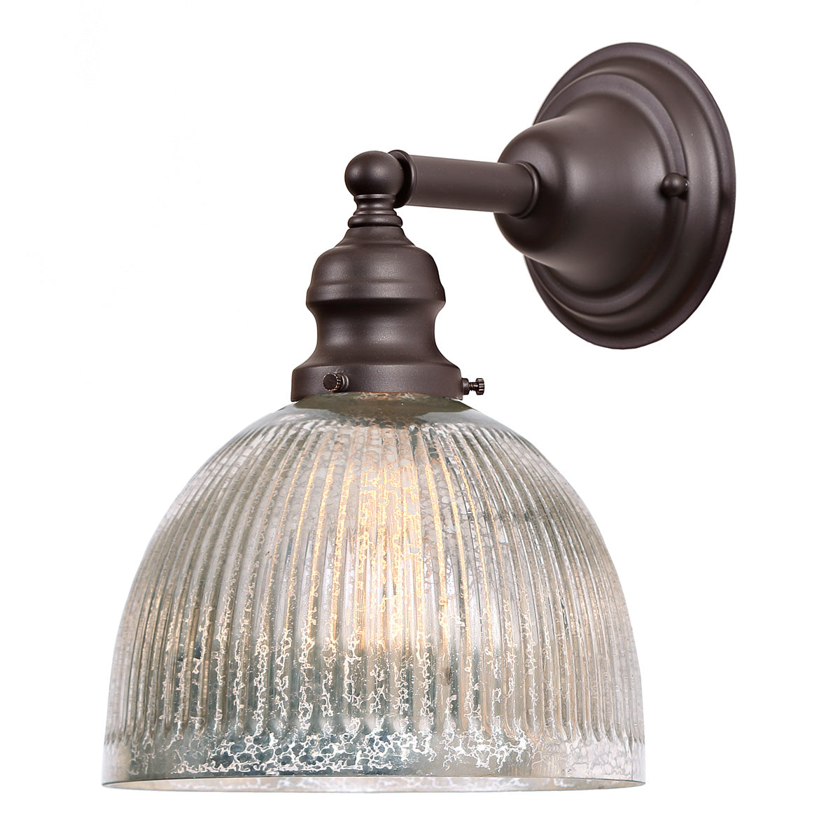  Central Park 1-Light Wall Sconce With 7" Glass Shade