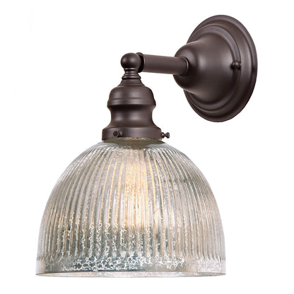  Central Park 1-Light Wall Sconce With 7" Glass Shade
