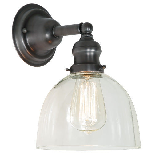  Central Park 1-Light Wall Sconce With 7" Glass Shade