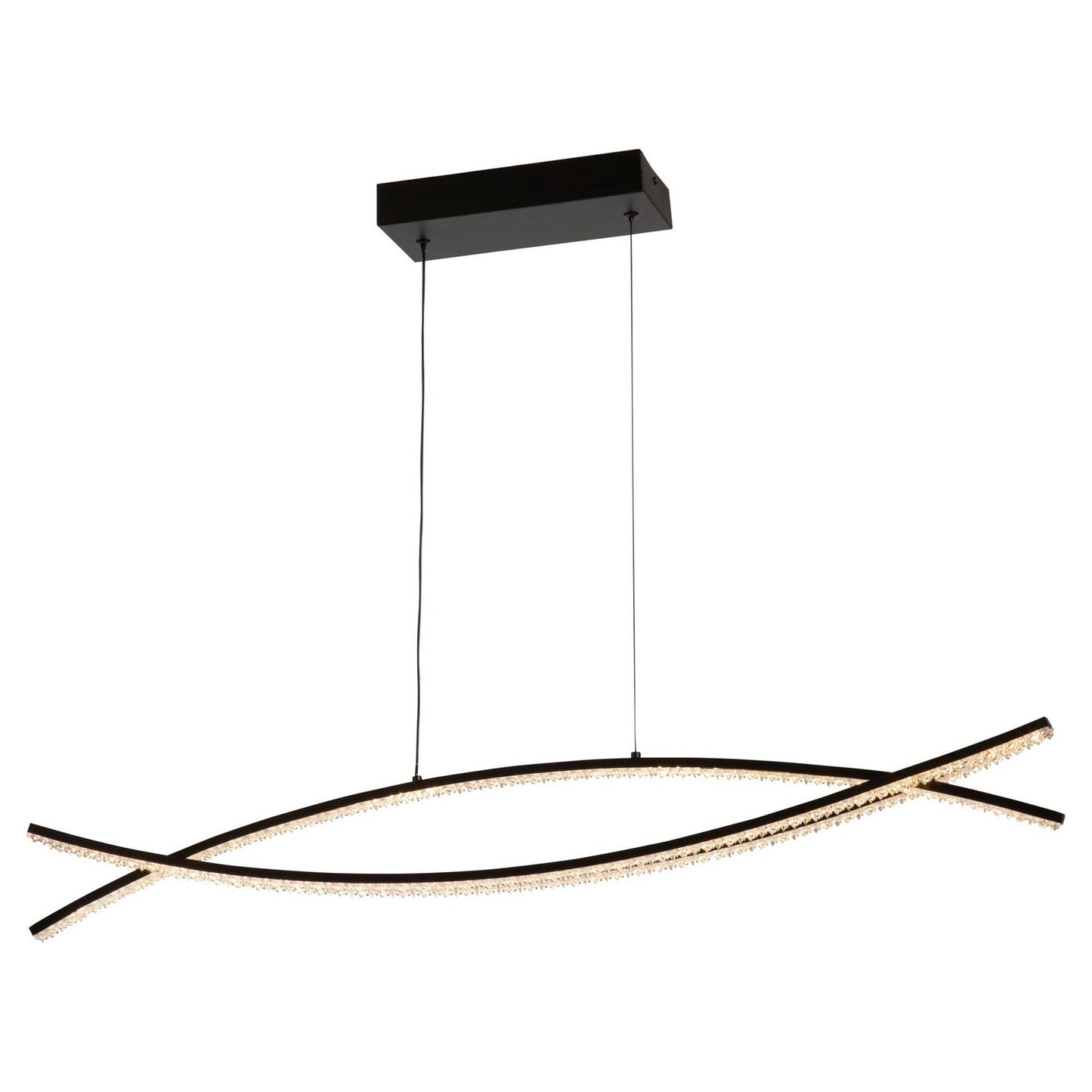  Nova LED Island Pendant In Black
