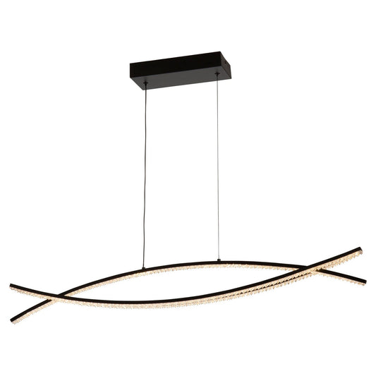 Nova LED Island Pendant In Black