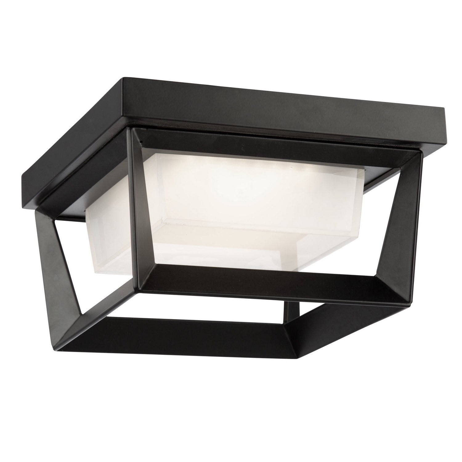  Waterbury LED Outdoor Flush Mount In Black