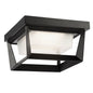  Waterbury LED Outdoor Flush Mount In Black