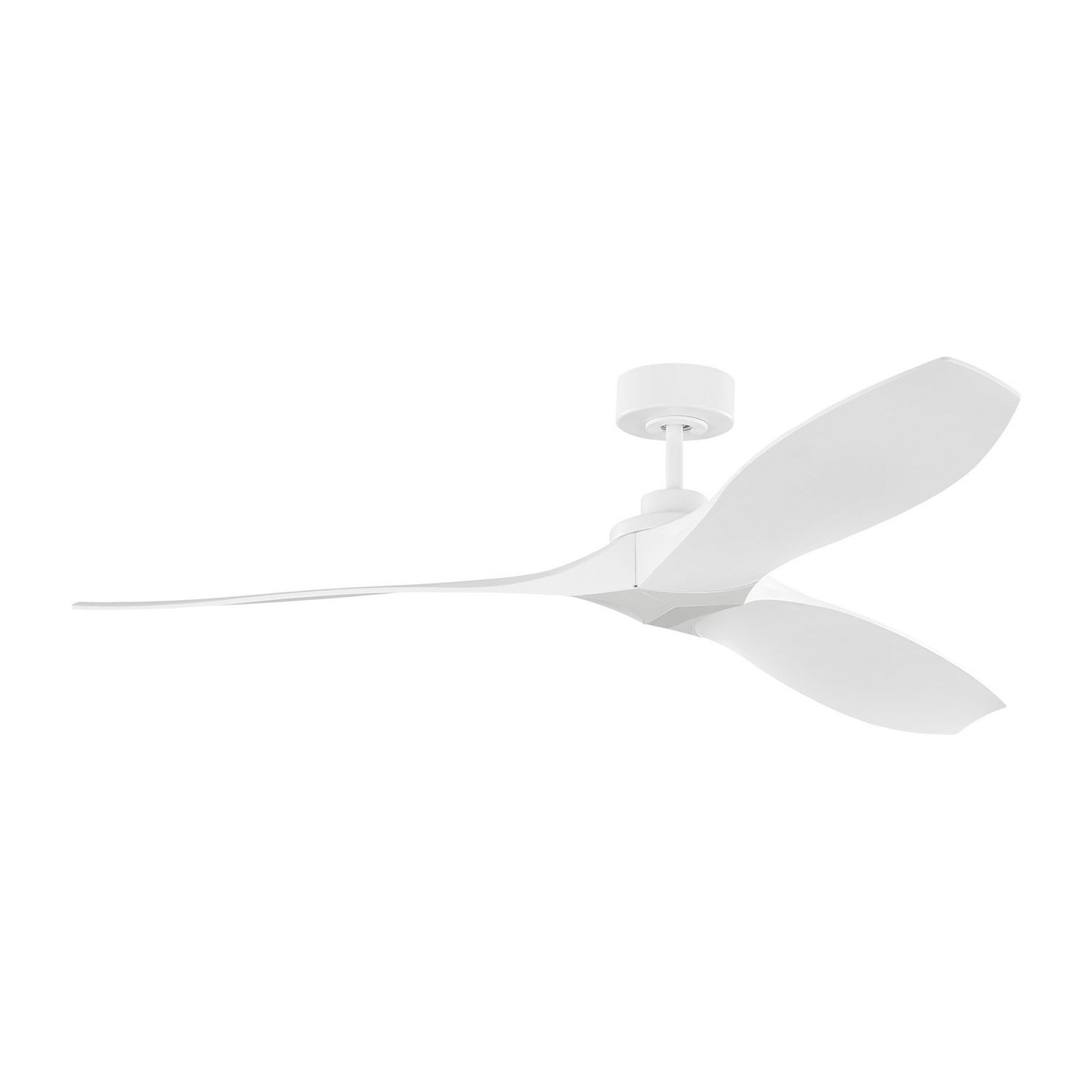  Collins Coastal Smart 60" Ceiling Fan In Matte White
