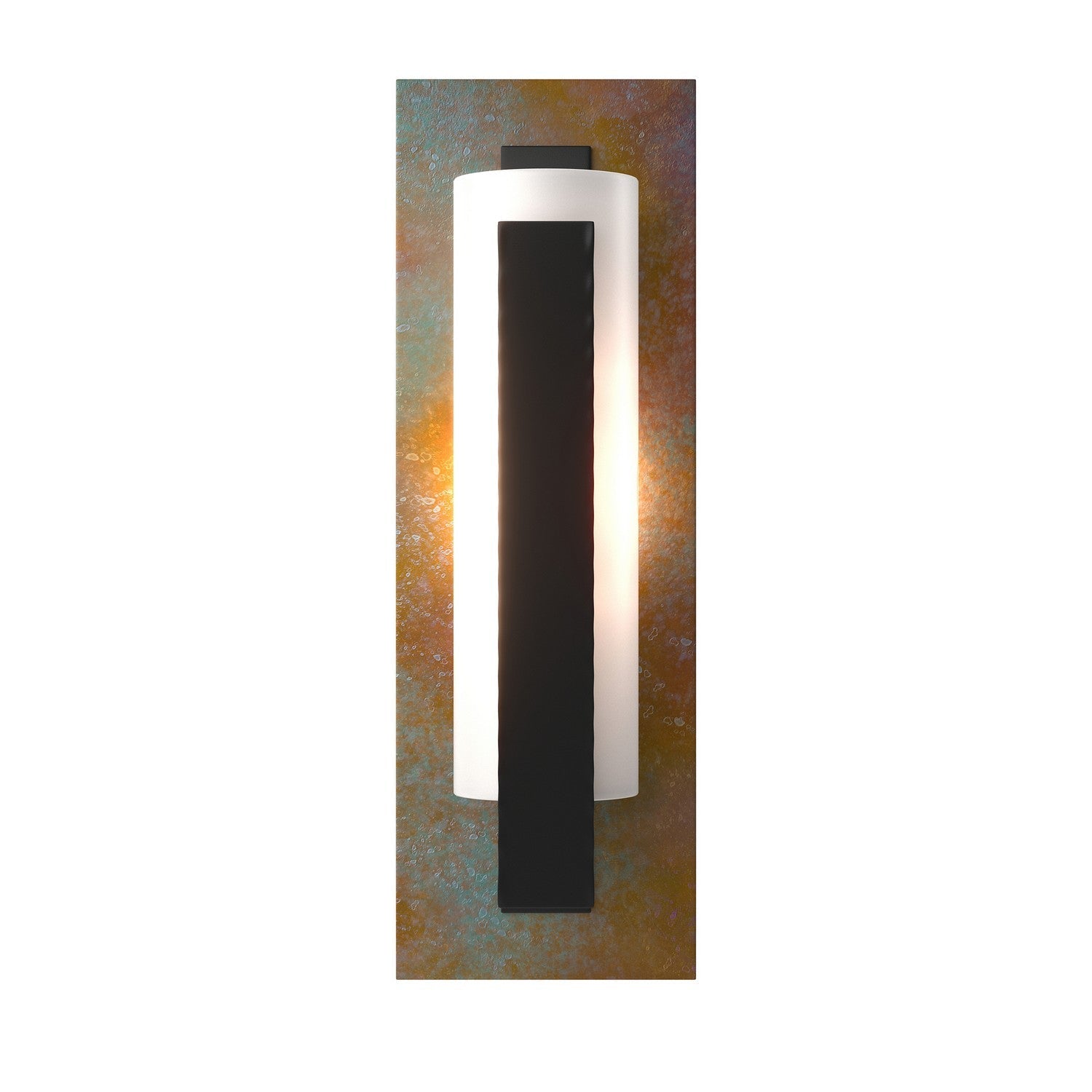  Forged Vertical Bar Sconce - Cherry Or Copper Backplate