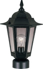 Maxim Builder Cast 1-Light Outdoor Pole/Post Lantern In Black
