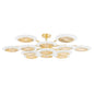  Topaz LED Chandelier In Vintage Polished Brass