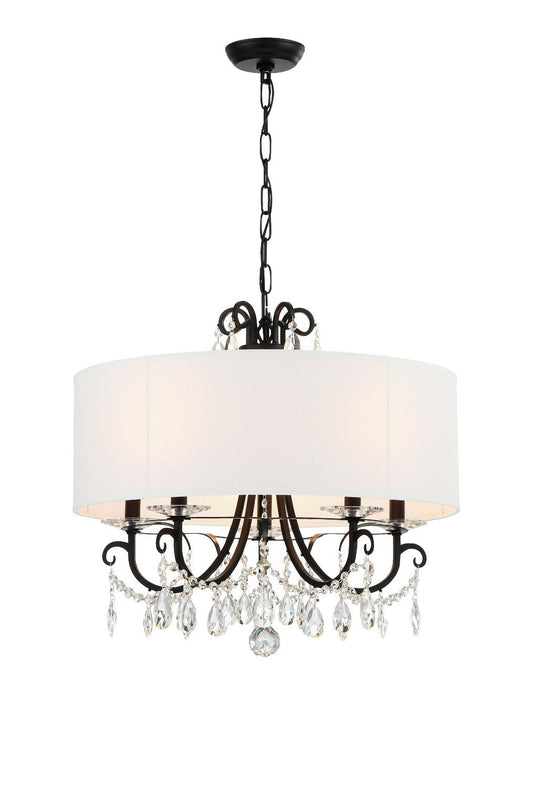  Othello 5-Light Chandelier In Matte Black