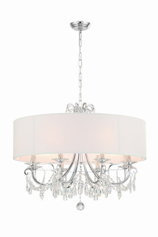  Othello 8-Light Chandelier In Polished Chrome