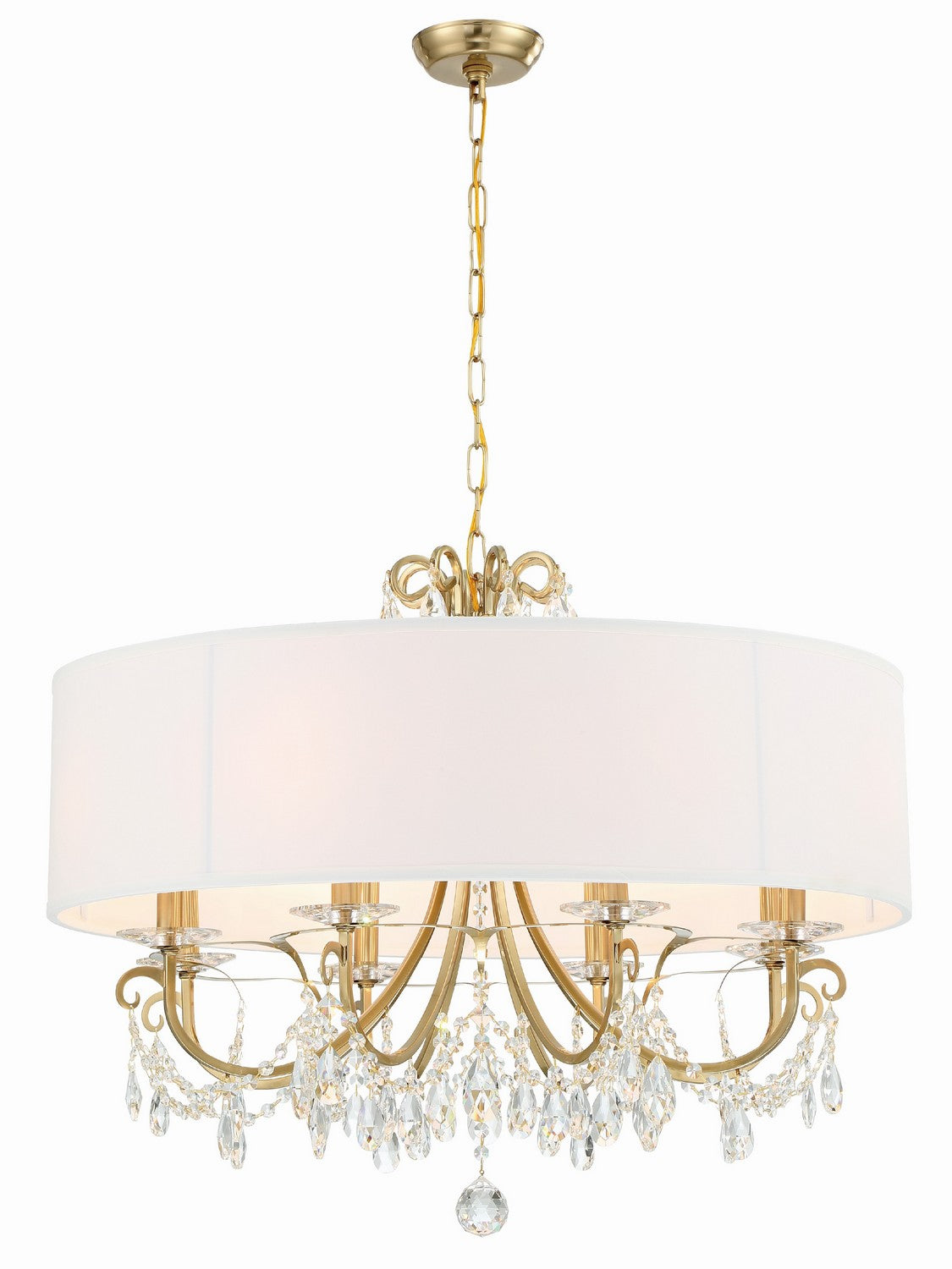  Othello 8-Light Chandelier In Vibrant Gold
