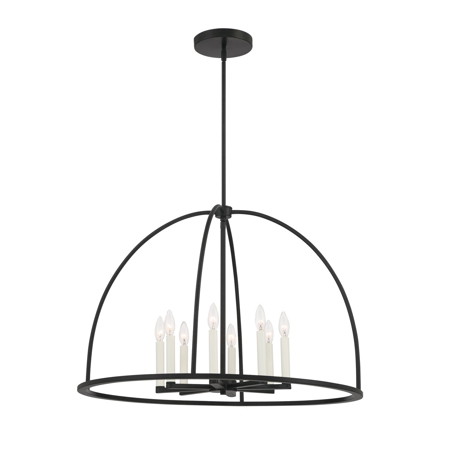  Abbott 8-Light Chandelier In Black