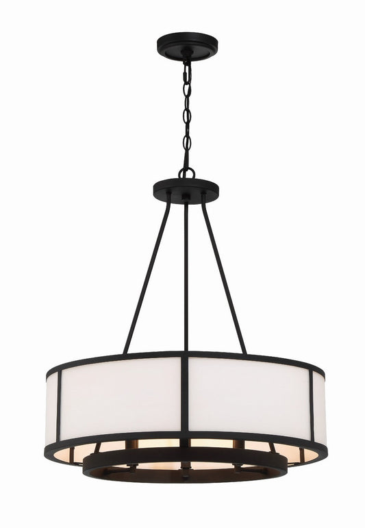  Bryant 6-Light Chandelier In Black Forged