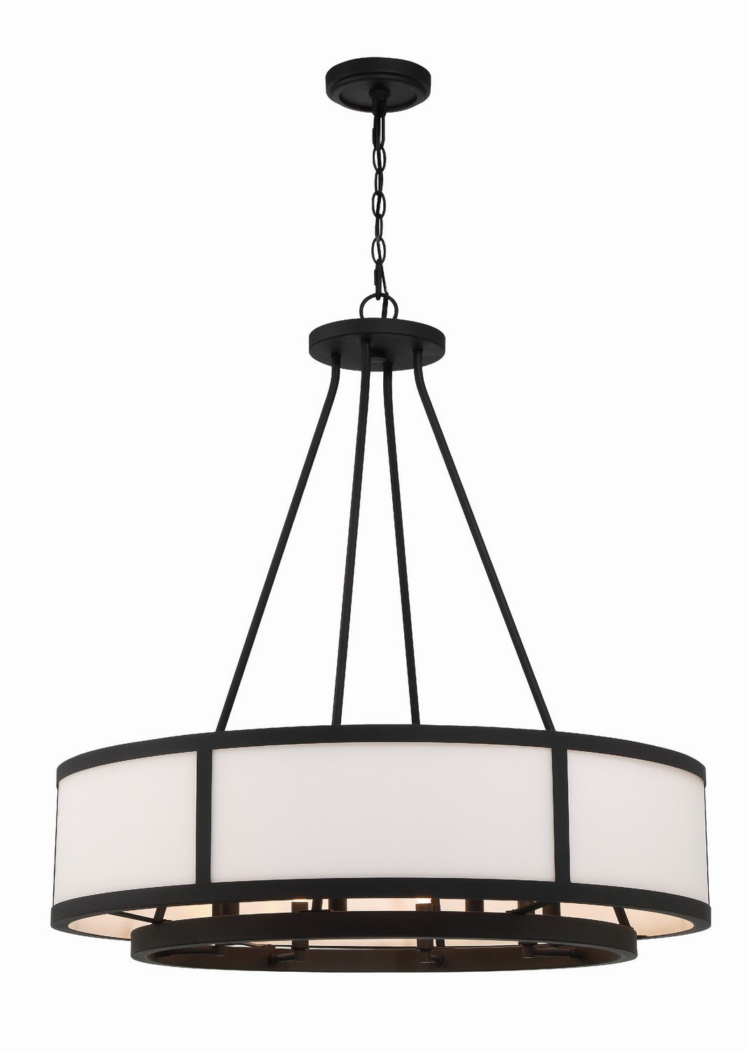  Bryant 8-Light Chandelier In Black Forged