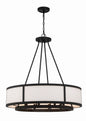  Bryant 8-Light Chandelier In Black Forged