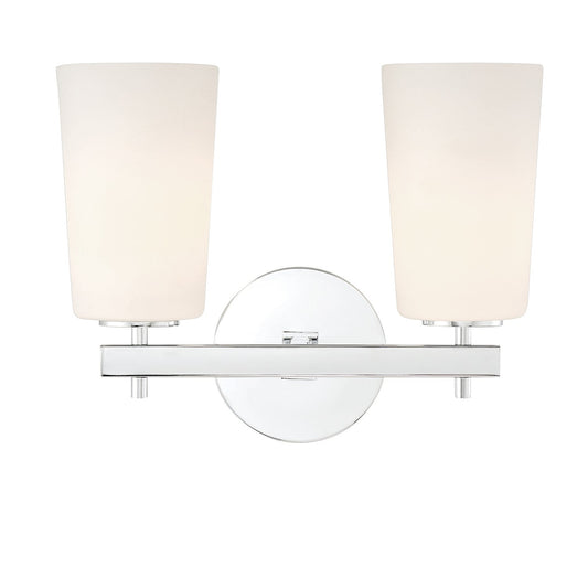  Colton 2-Light Wall Mount In Polished Chrome