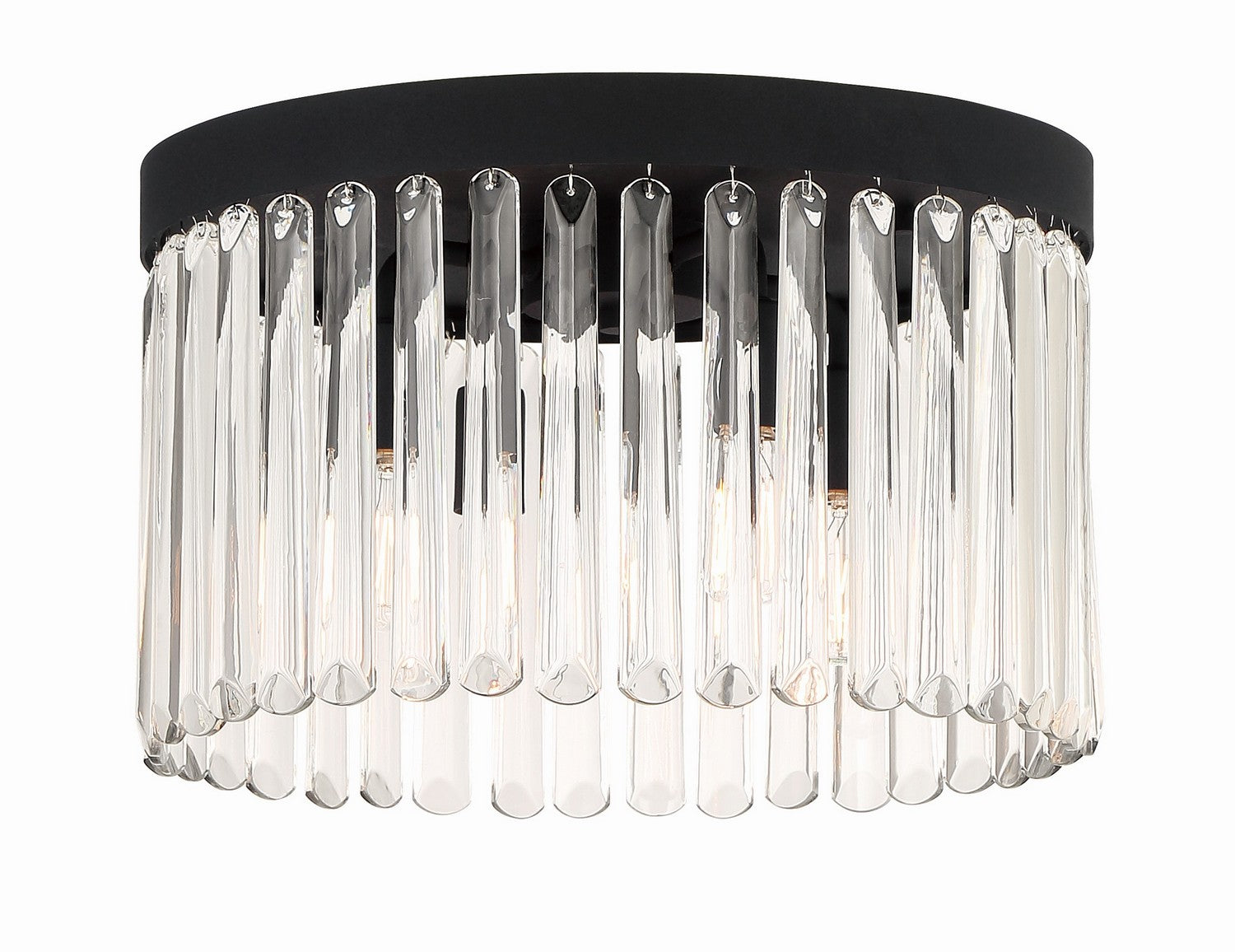  Emory 4-Light Ceiling Mount In Black Forged