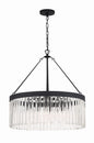 Emory 8-Light Chandelier In Black Forged