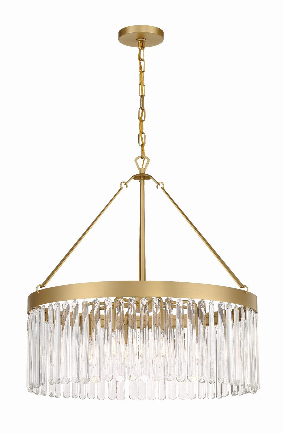  Emory 8-Light Chandelier In Modern Gold