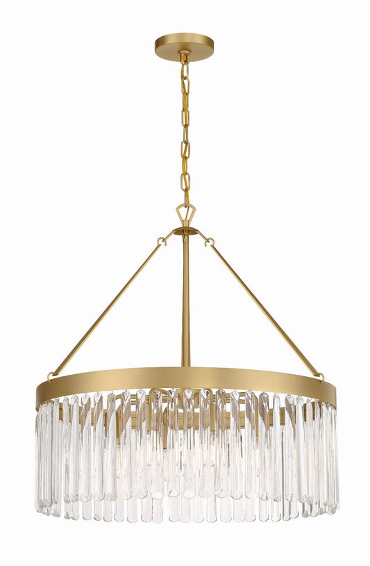  Emory 8-Light Chandelier In Modern Gold