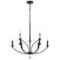  Mila 9-Light Chandelier In Black
