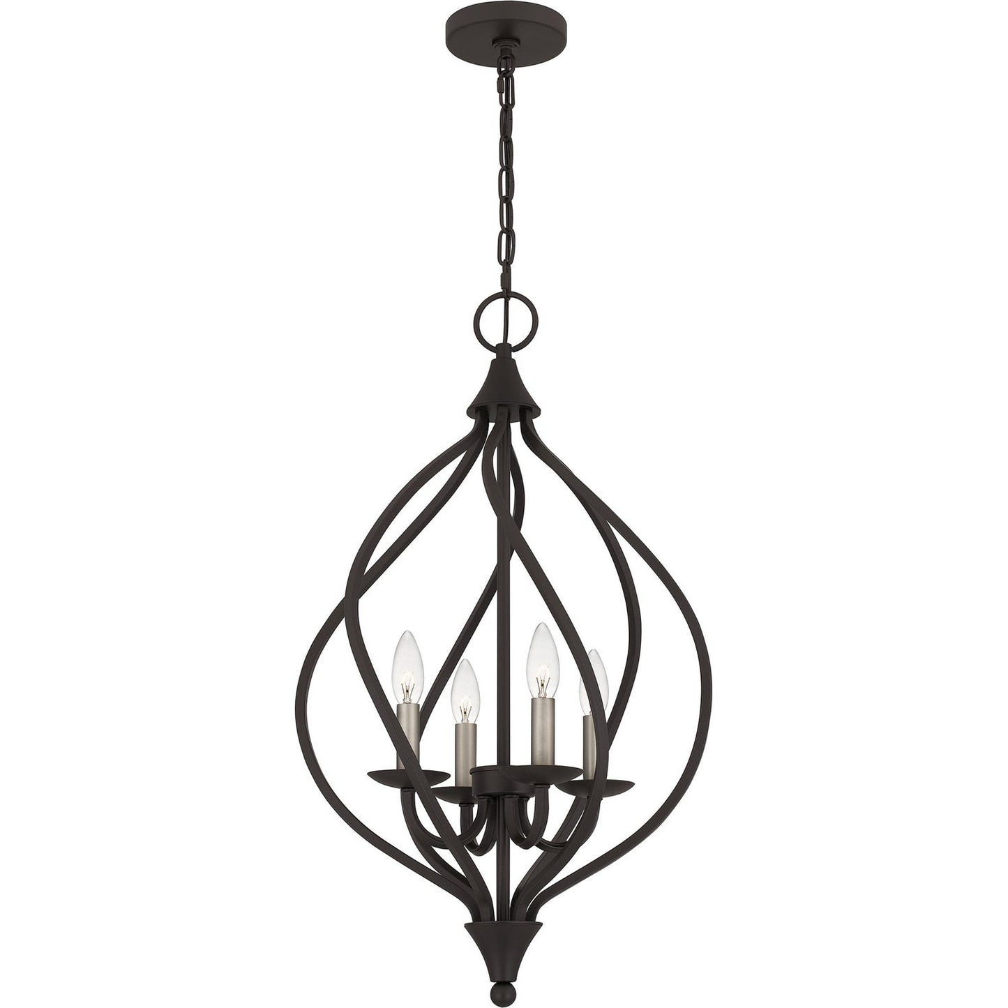  Dupont 4-Light Pendant In Old Bronze