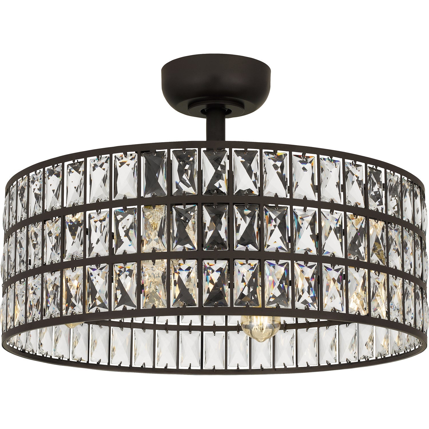  4-Light Fandelier In Western Bronze