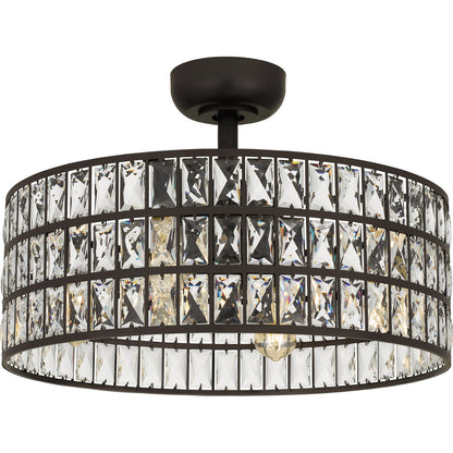  4-Light Fandelier In Western Bronze