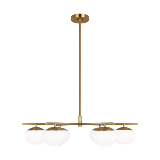 ED Ellen DeGeneres 6-Light Chandelier In Burnished Brass