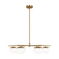  ED Ellen DeGeneres 6-Light Chandelier In Burnished Brass