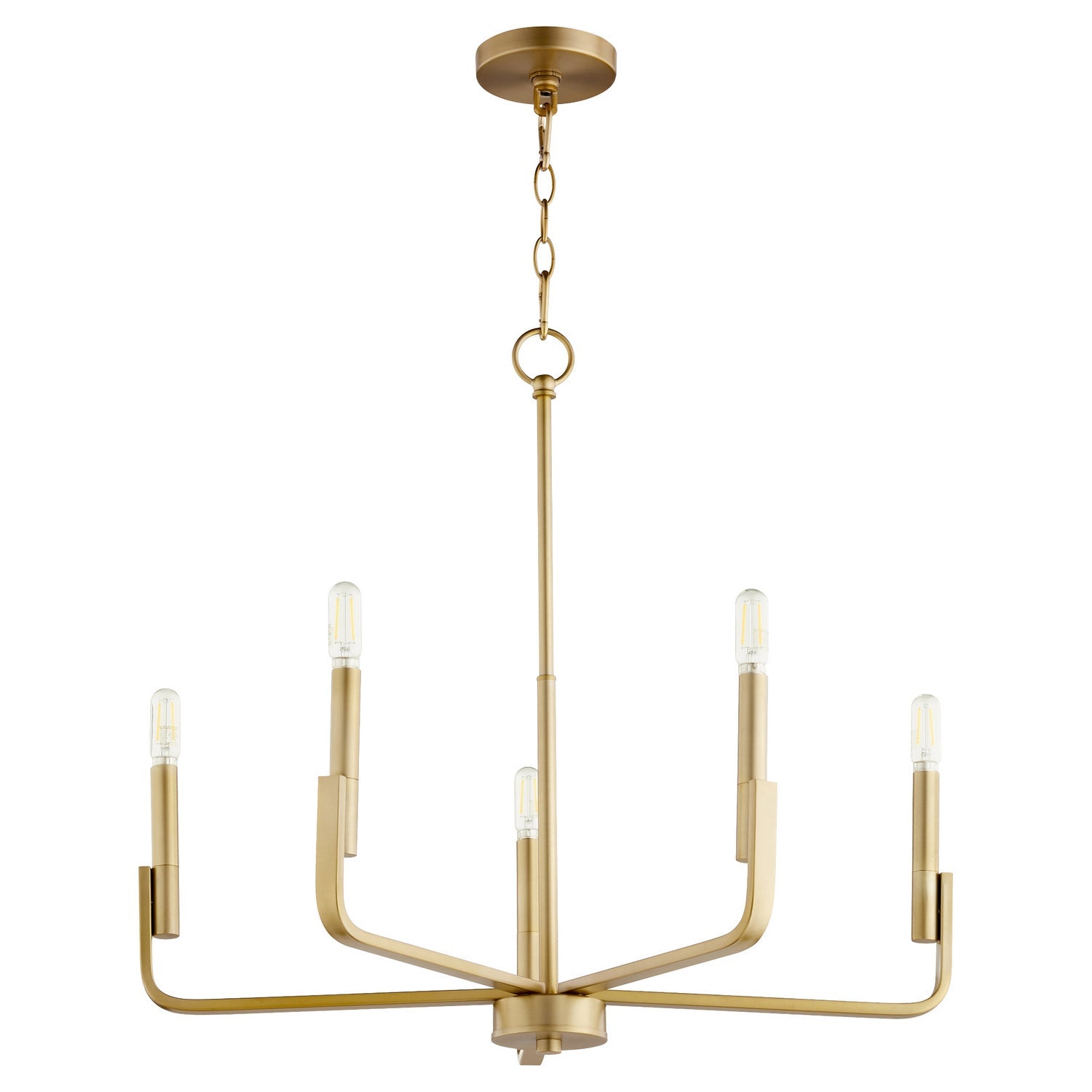  Tempo Chandelier In Aged Brass