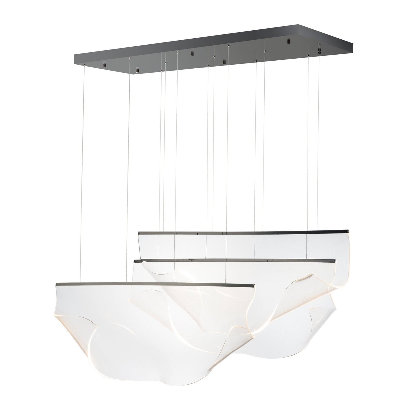  Rinkle LED Pendant In Brushed Gunmetal