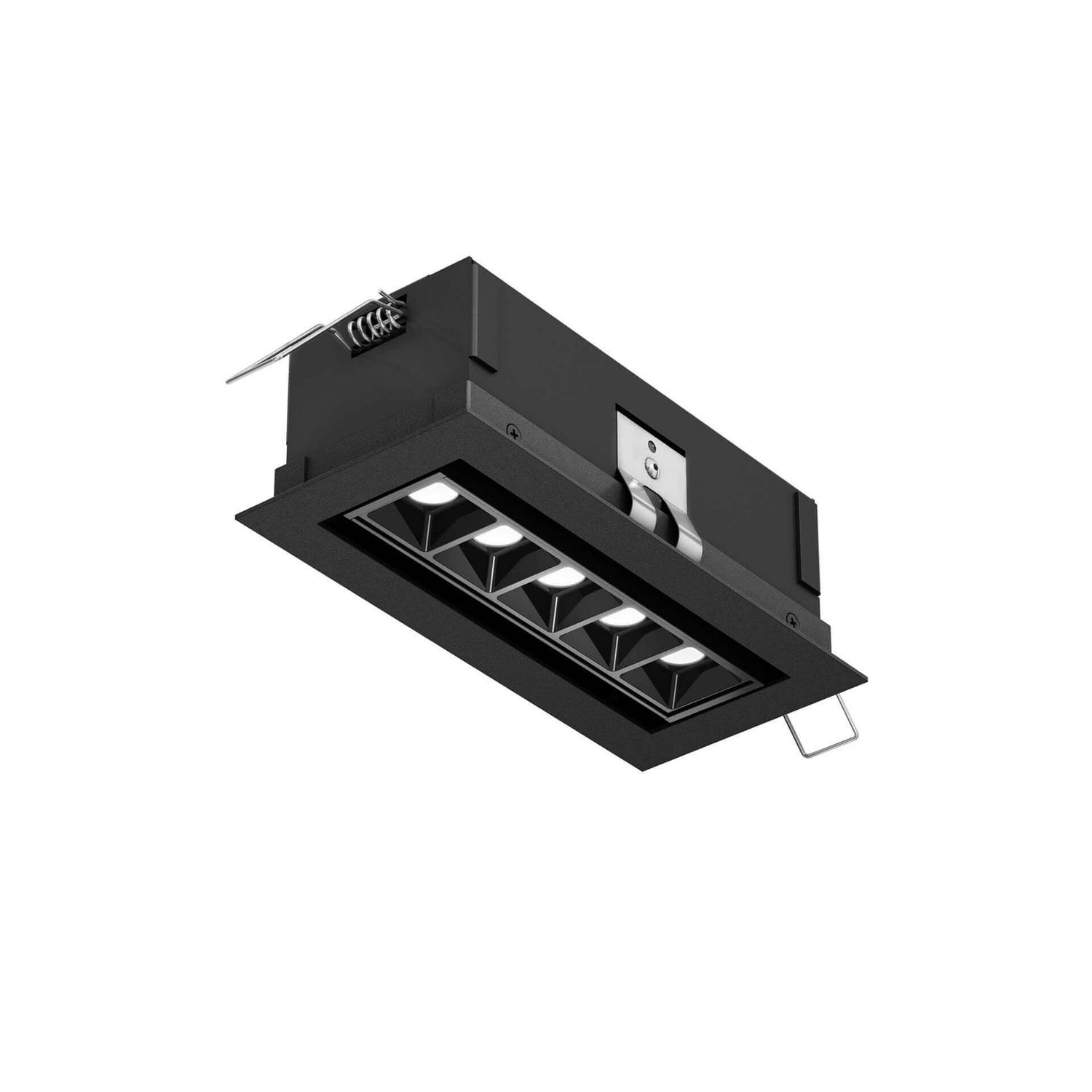  Recessed Linear With 5 Mini Swivel Spot Lights