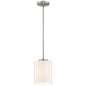  Seville 1-Light Pendant In Brushed Steel